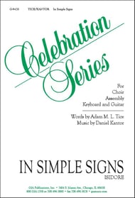 In Simple Signs SATB choral sheet music cover Thumbnail